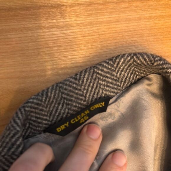 Gray Classic Single-Button Wool-Blend Sport Coat - Picture 5 of 5